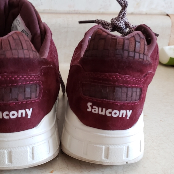 Saucony Shadow 5000 Bricks Size 9.5 Maroon - Picture 3 of 7